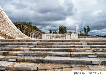 City of Culture of Galicia at Santiago de Compostela, Spain Situated on the top of mount Gaias City of Culture of Galicia at Santiago de Compostela, Spain Situated on the top of mount Gaias 98791712