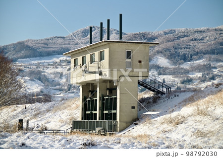 更級川排水機場の宮川樋門 98792030