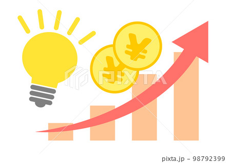 電気代の値上げに関するイラスト 98792399