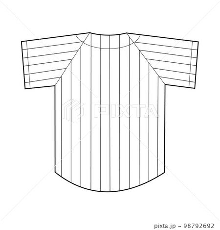 baseball jersey drawing