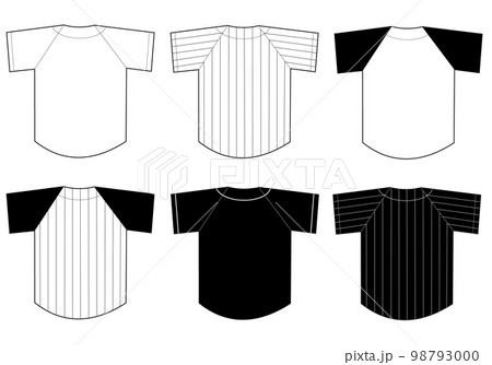 Baseball/uniform (back side) - Stock Illustration [98793000] - PIXTA