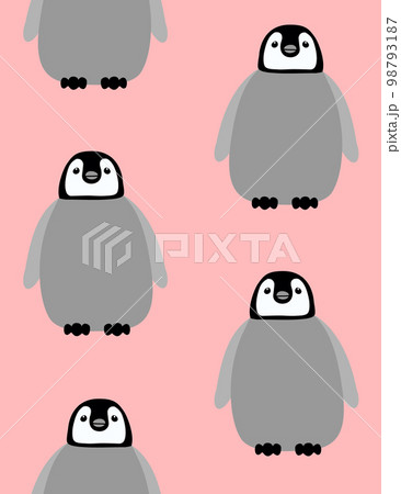 Vector seamless pattern of baby penguin Vector seamless pattern of baby penguin 98793187
