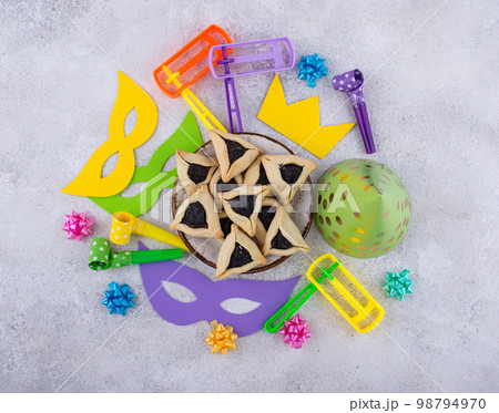 Jewish holiday Purim celebration concept 98794970