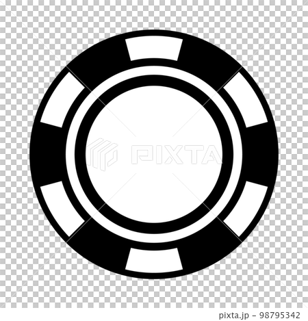 カジノのチップアイコン。ギャンブル。ベクター。 98795342