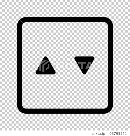 Elevator button icon. up and down buttons. vector. - Stock Illustration ...