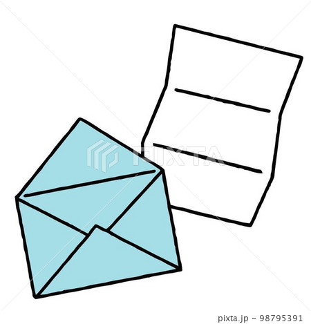 開封されたブルーの手紙 98795391