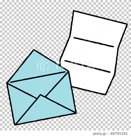 開封されたブルーの手紙 98795391