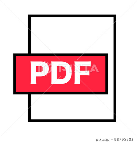 PDF拡張子のファイルアイコン PDF拡張子のファイルアイコン 98795503