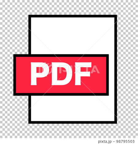 PDF拡張子のファイルアイコン PDF拡張子のファイルアイコン 98795503