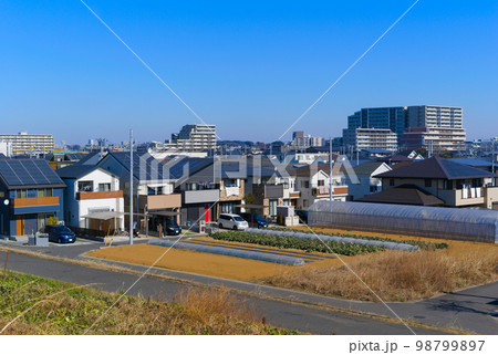 千葉県流山市南流山木地区の風景2023年1月 千葉県流山市南流山木地区の風景2023年1月 98799897