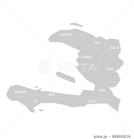 Haiti political map of administrative divisions Haiti political map of administrative divisions 98800816