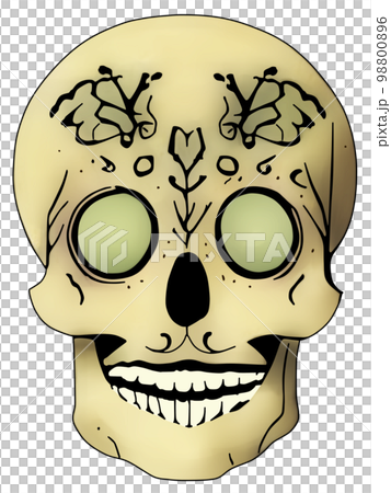 頭蓋骨_ドクロ 98800896