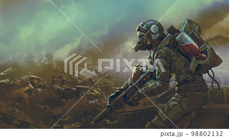 post apocalyptic soldier 98802132