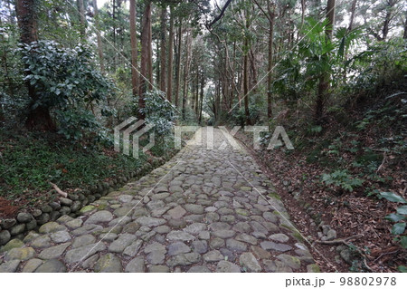 旧東海道の金谷坂石畳 98802978