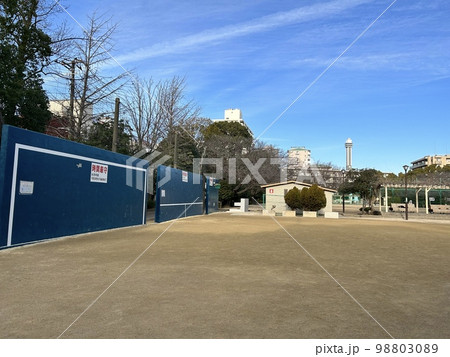 冬の朝の船堀スポーツ公園 98803089