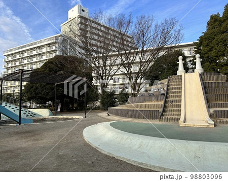 冬の朝の船堀スポーツ公園 98803096