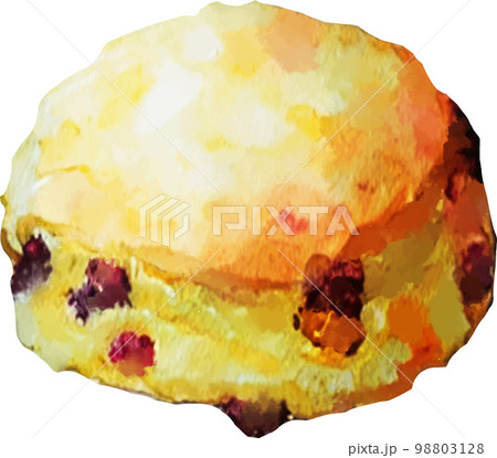スコーン　水彩風イラスト 98803128