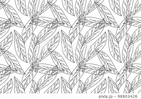 Seamless Pattern Leaves 98803426