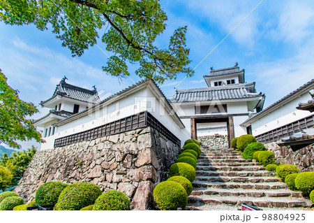 岐阜県 郡上八幡城　隅櫓と天守閣 98804925
