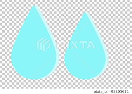 Tears / sweat emotion icon light blue 98805611