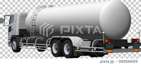 不會讓您想像特定製造商的原始大型油罐車,剪切圖插圖 不會讓您想像特定製造商的原始大型油罐車,剪切圖插圖 98806689