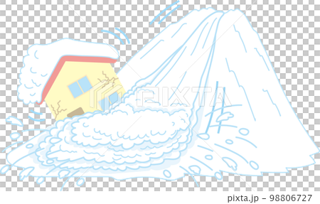 雪崩_房子_帶字母 98806727