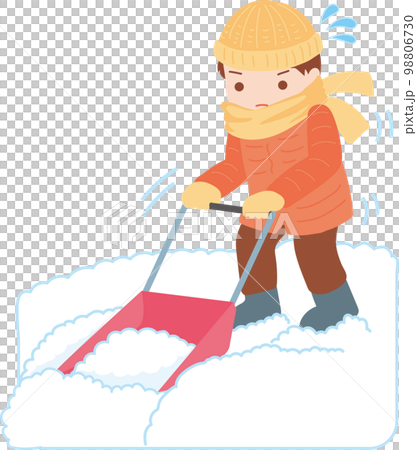 雪かき_スノーダンプ 98806730