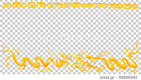 Chinese dragon and pttern ink caligraph hand painting artistic banner background 98806892