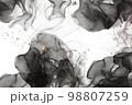 アルコールインク　黒　背景素材 98807259