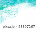 アルコールインク　エメラルド　背景素材 98807267