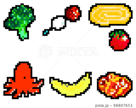 お弁当のおかずのドット絵 98807653