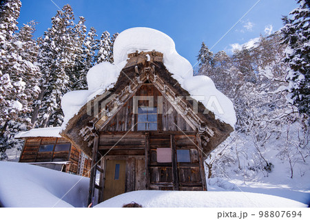 雪の白川郷 雪の白川郷 98807694
