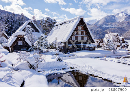 雪の白川郷 雪の白川郷 98807900