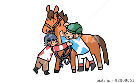 馬のイラストのイラスト素材 [98809053] - PIXTA