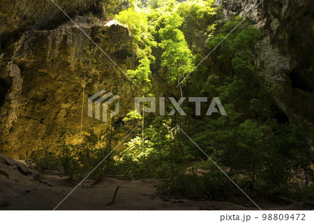 Phraya Nakhon Cave at Prachuap Khiri Khan, Thailand. 98809472