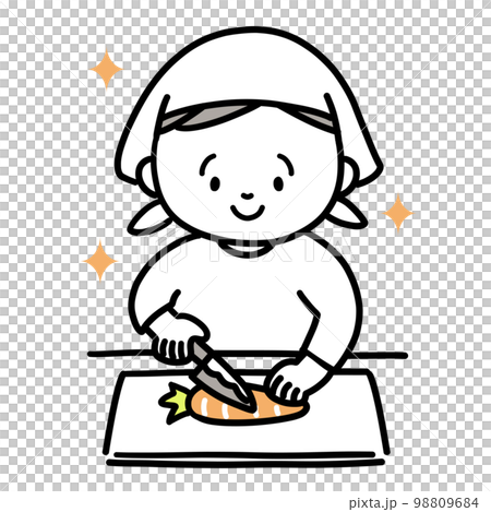 做飯的孩子 切菜的男孩 做飯的孩子 切菜的男孩 98809684