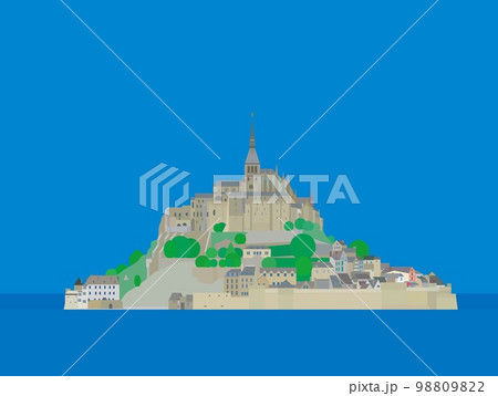 モンサンミシェル mont saint michel ノルマンディー normandy フランス モンサンミシェル mont saint michel ノルマンディー normandy フランス 98809822