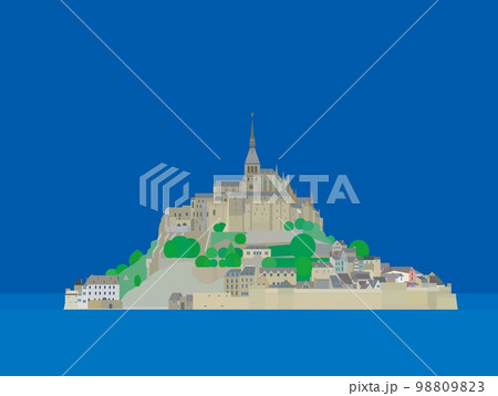 モンサンミシェル　mont　saint　michel　ノルマンディー　normandy　フランス 98809823