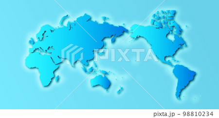 世界　地図　立体　背景 98810234