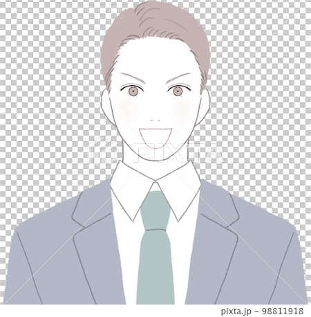 Refreshing young man in a suit full of motivation Refreshing young man in a suit full of motivation 98811918