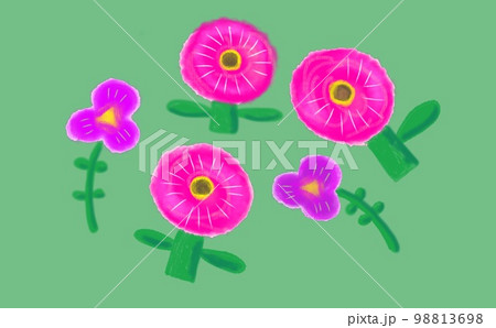 ピンクの花 98813698