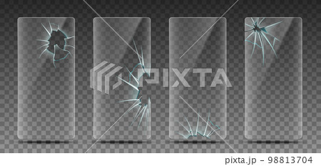 Damaged Phone Screens Set Damaged Phone Screens Set 98813704