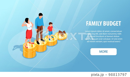 Isometric Family Budget Composition 98813797