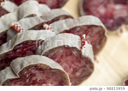 cooking snacks with salami cooking snacks with salami 98813959