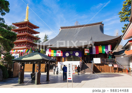 東京 高幡不動尊 不動堂と五重塔 東京 高幡不動尊 不動堂と五重塔 98814488