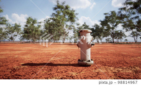 old rusted fire hydrant in desert old rusted fire hydrant in desert 98814967