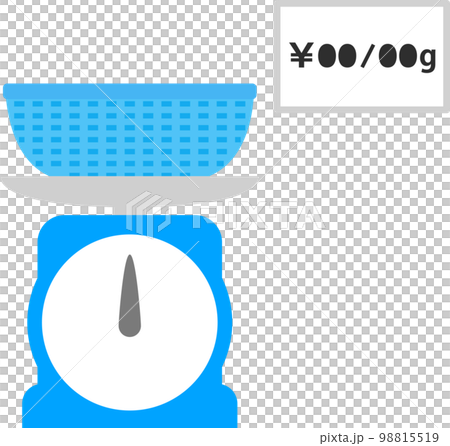 Scales and price tags per gram, sold by weight Scales and price tags per gram, sold by weight 98815519