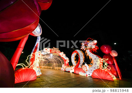 Bangkok Chinatown New Year illumination 2023 98815948
