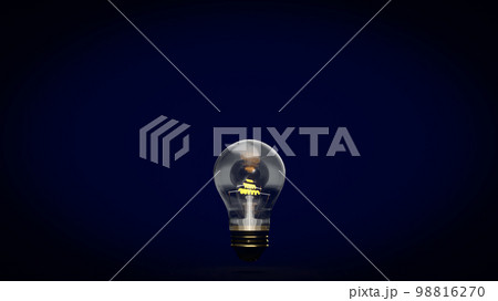 The light bulb for business or idea concept 3d rendering The light bulb for business or idea concept 3d rendering 98816270