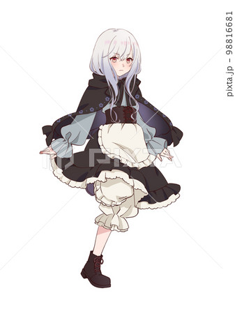 黒ずきんの女の子立ち絵 98816681